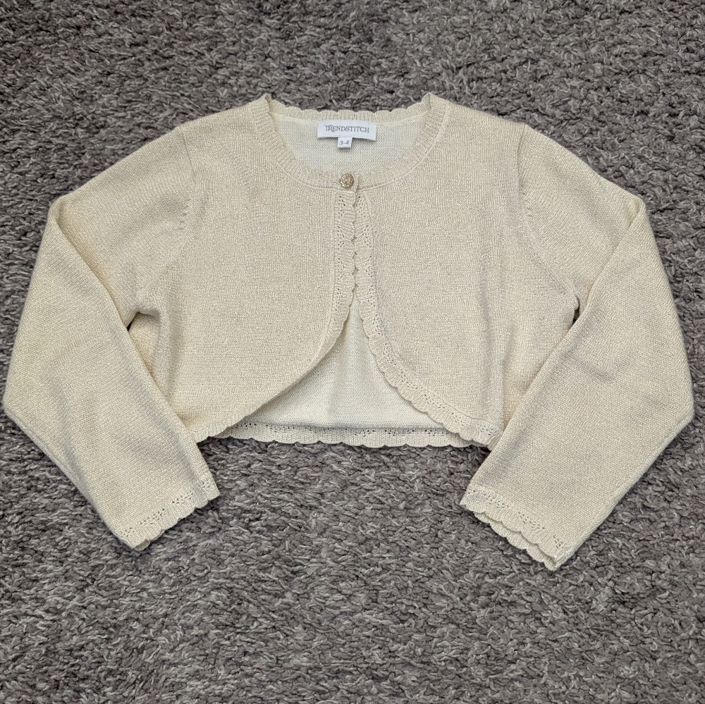Girls Cream Sweater